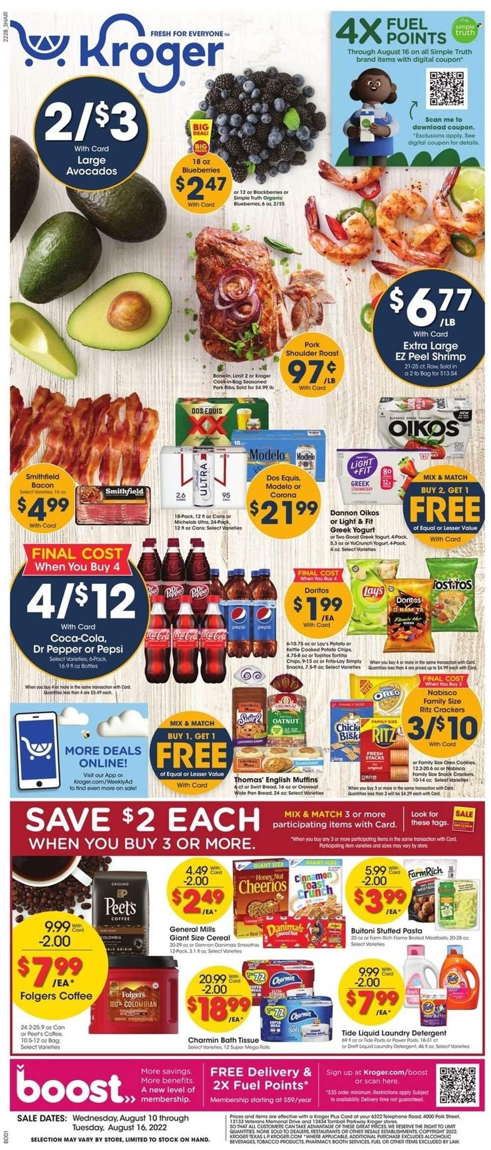 Kroger (GA, IL, LA, MI, OK, SC, TN, TX, VA) Weekly Ad Flyer Specials August 10 to August 16, 2022