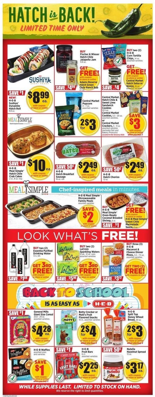 H-E-B (TX) Weekly Ad Flyer Specials August 10 to August 16, 2022