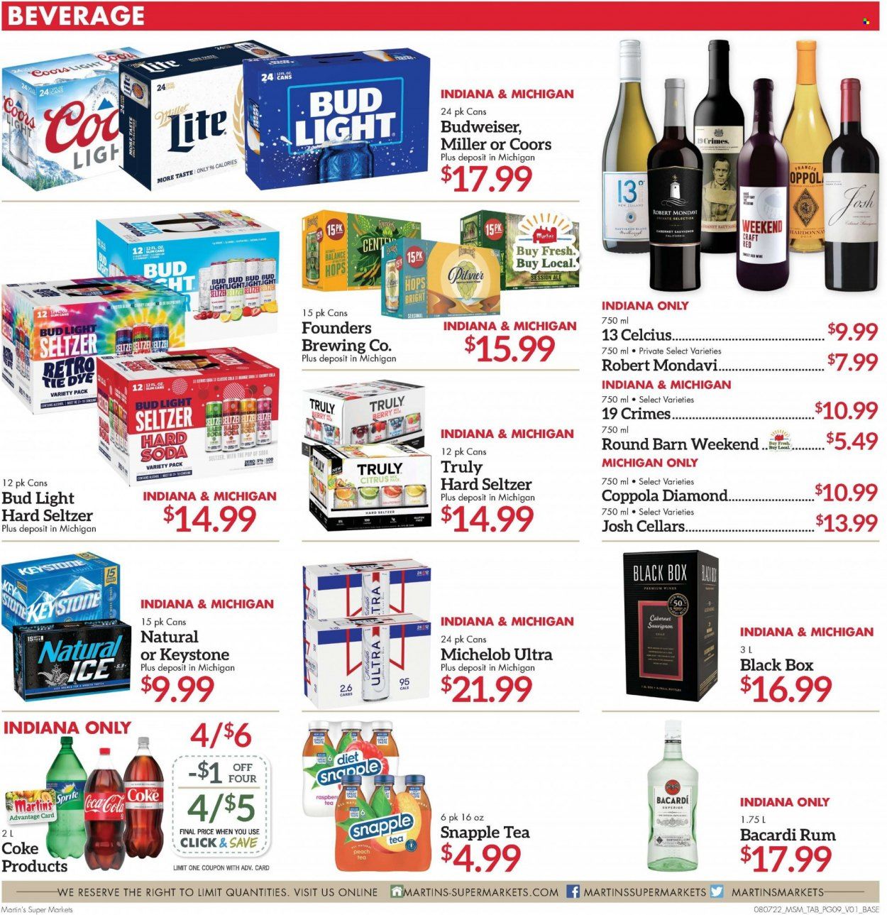 Martin’s (IN, MI) Weekly Ad Flyer Specials August 6 to August 13, 2022