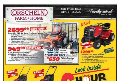 Orscheln Farm and Home Weekly Ad & Flyer April 8 to 11