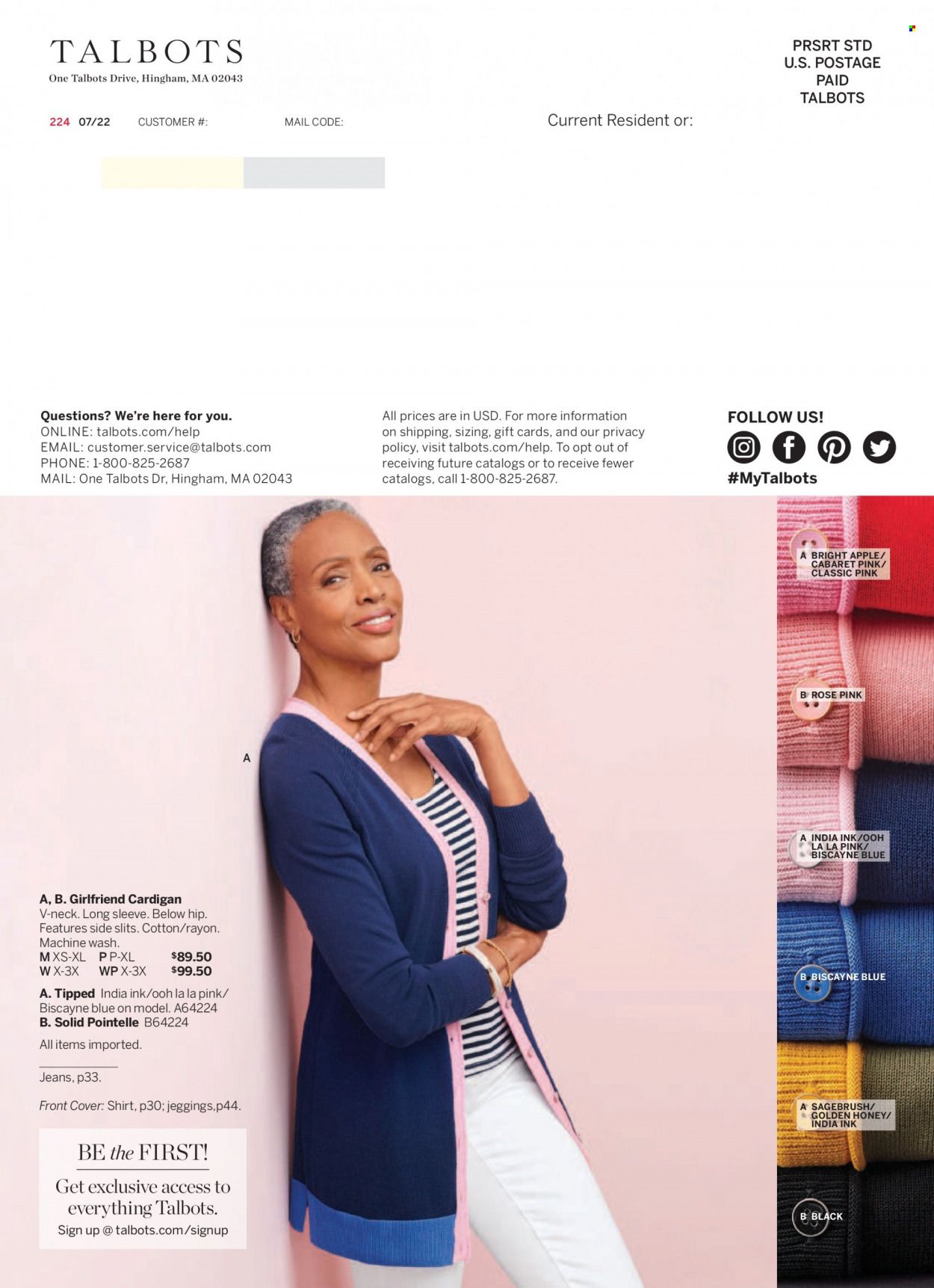 Talbots Weekly Ad Flyer Specials August 1 to August 31, 2022