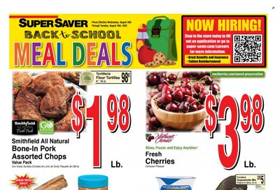 Super Saver Weekly Ad Flyer Specials August 10 to August 16, 2022