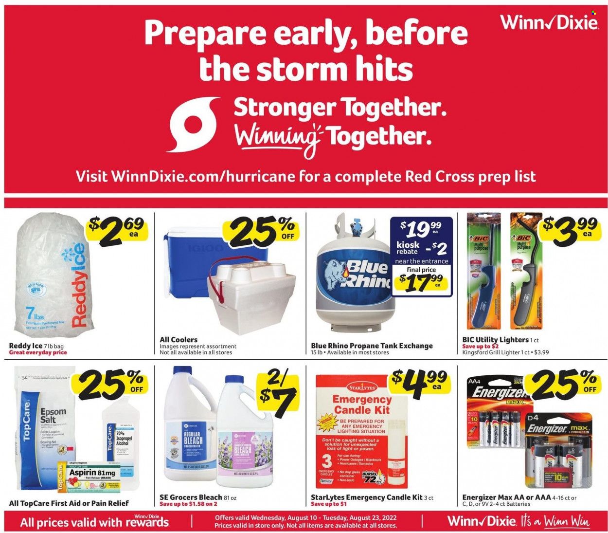 Winn Dixie (AL, FL, GA, LA) Weekly Ad Flyer Specials August 10 to August 23, 2022