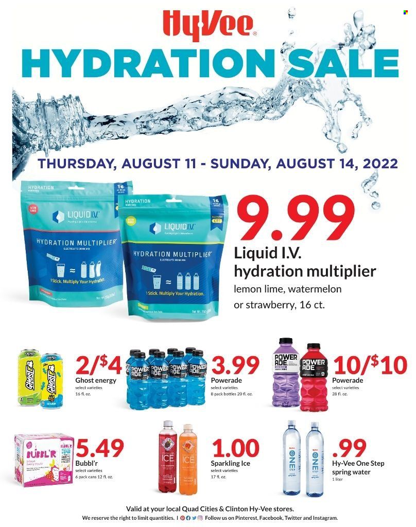 Hy-Vee (IA, IL, MN, MO, SD) Weekly Ad Flyer Specials August 11 to August 14, 2022