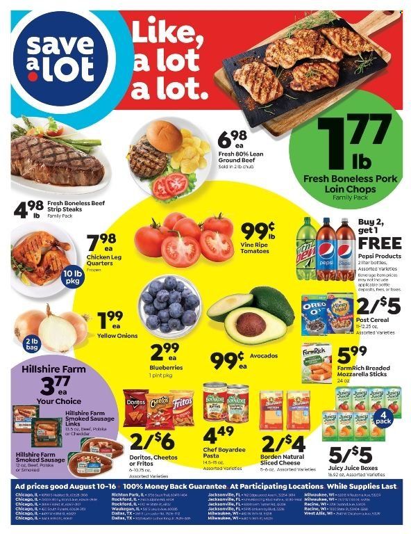 Save a Lot Weekly Ad Flyer Specials August 10 to August 16, 2022