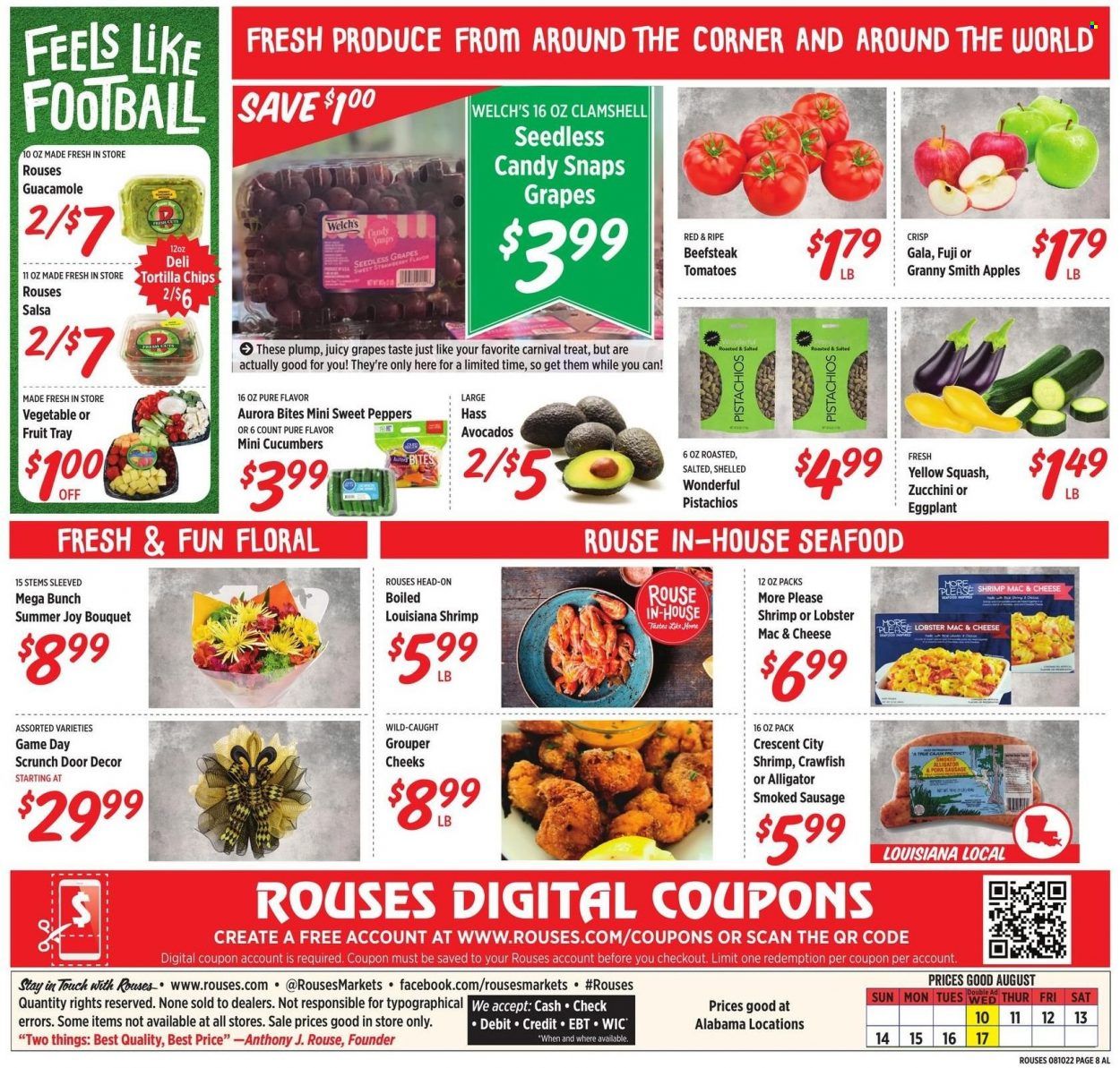 Rouses Markets (AL, LA, MS) Weekly Ad Flyer Specials August 10 to August 17, 2022