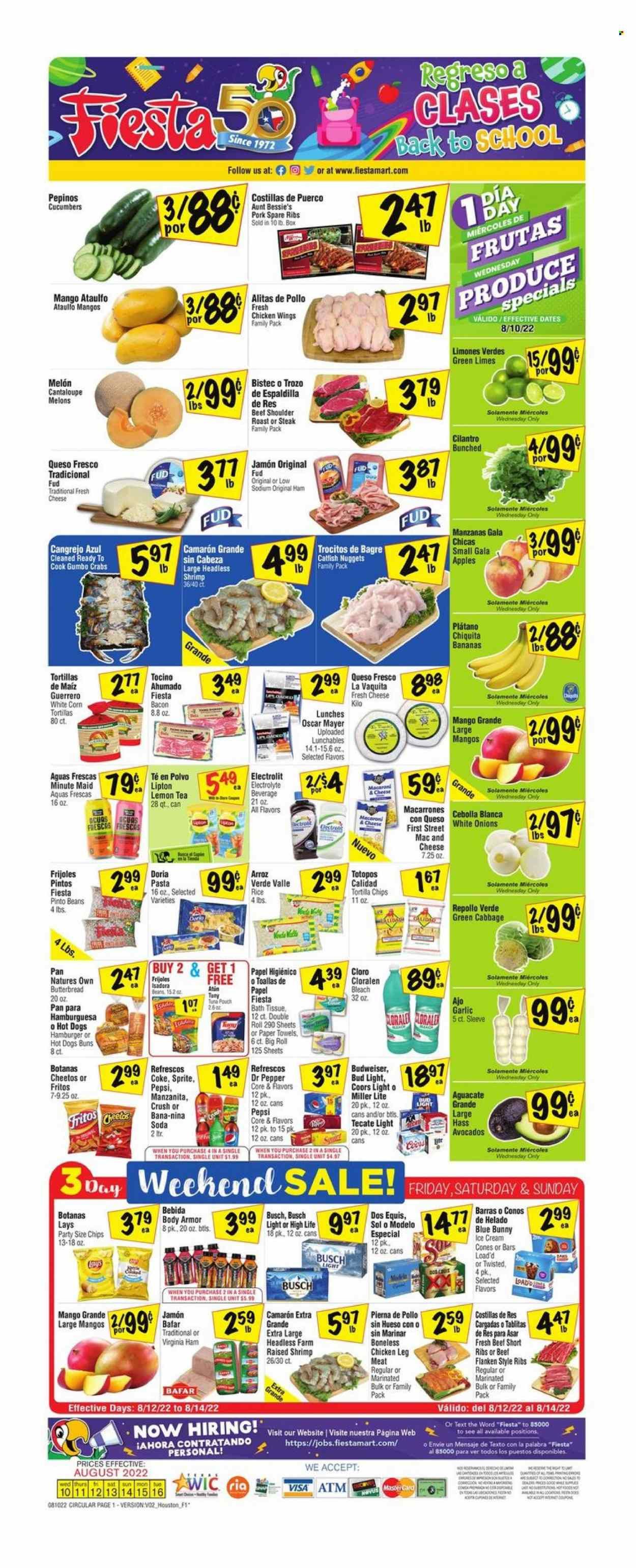 Fiesta Mart (TX) Weekly Ad Flyer Specials August 10 to August 16, 2022