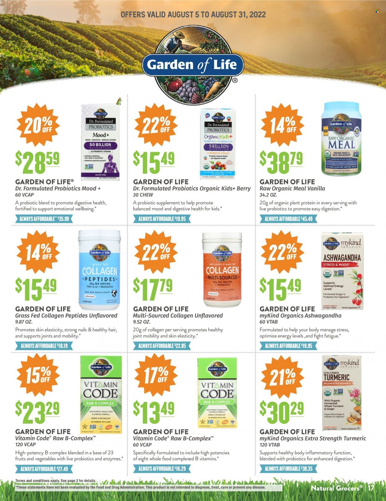 Natural Grocers Weekly Ad Flyer Specials August 5 to August 31, 2022