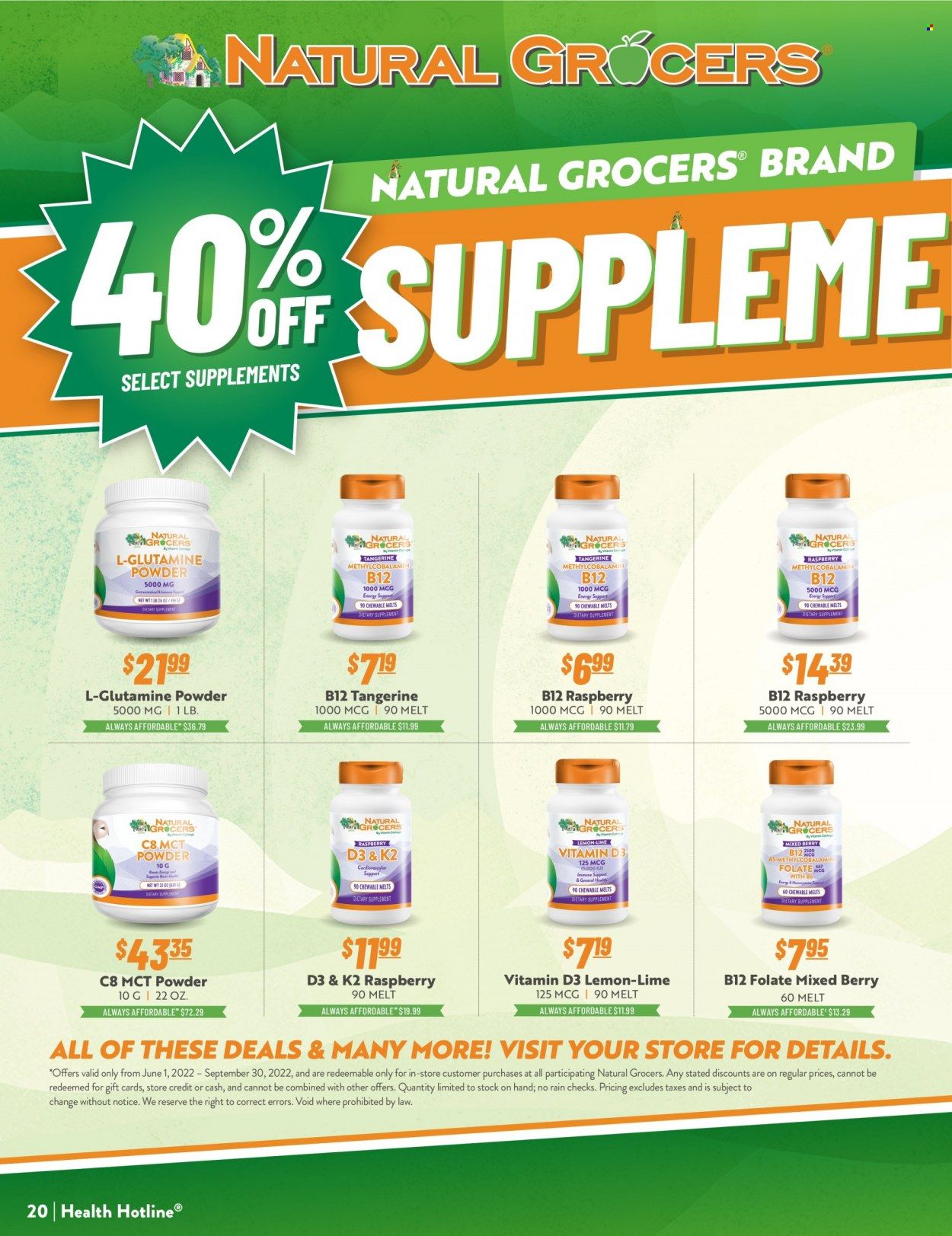Natural Grocers Weekly Ad Flyer Specials August 5 to August 31, 2022