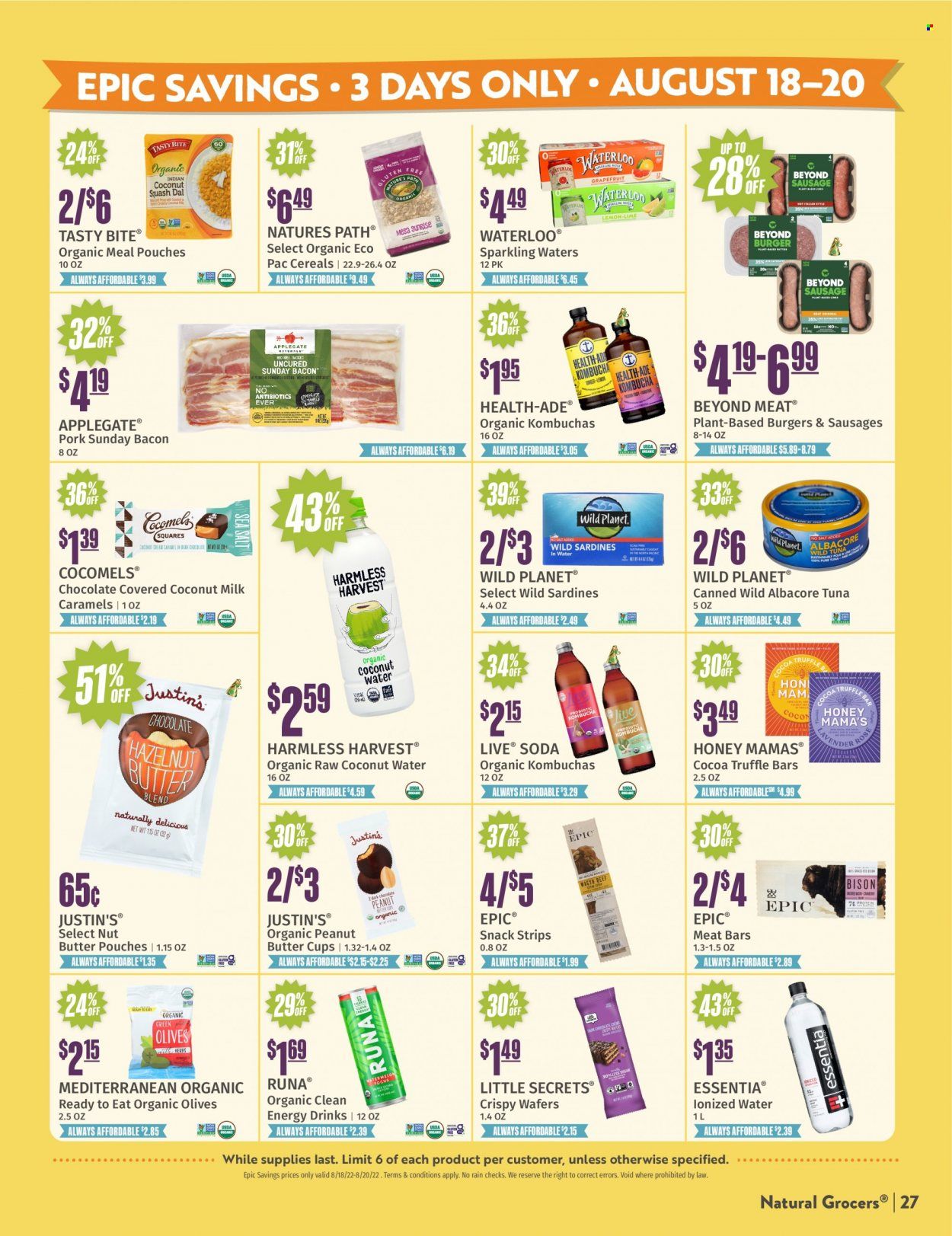 Natural Grocers Weekly Ad Flyer Specials August 5 to August 31, 2022