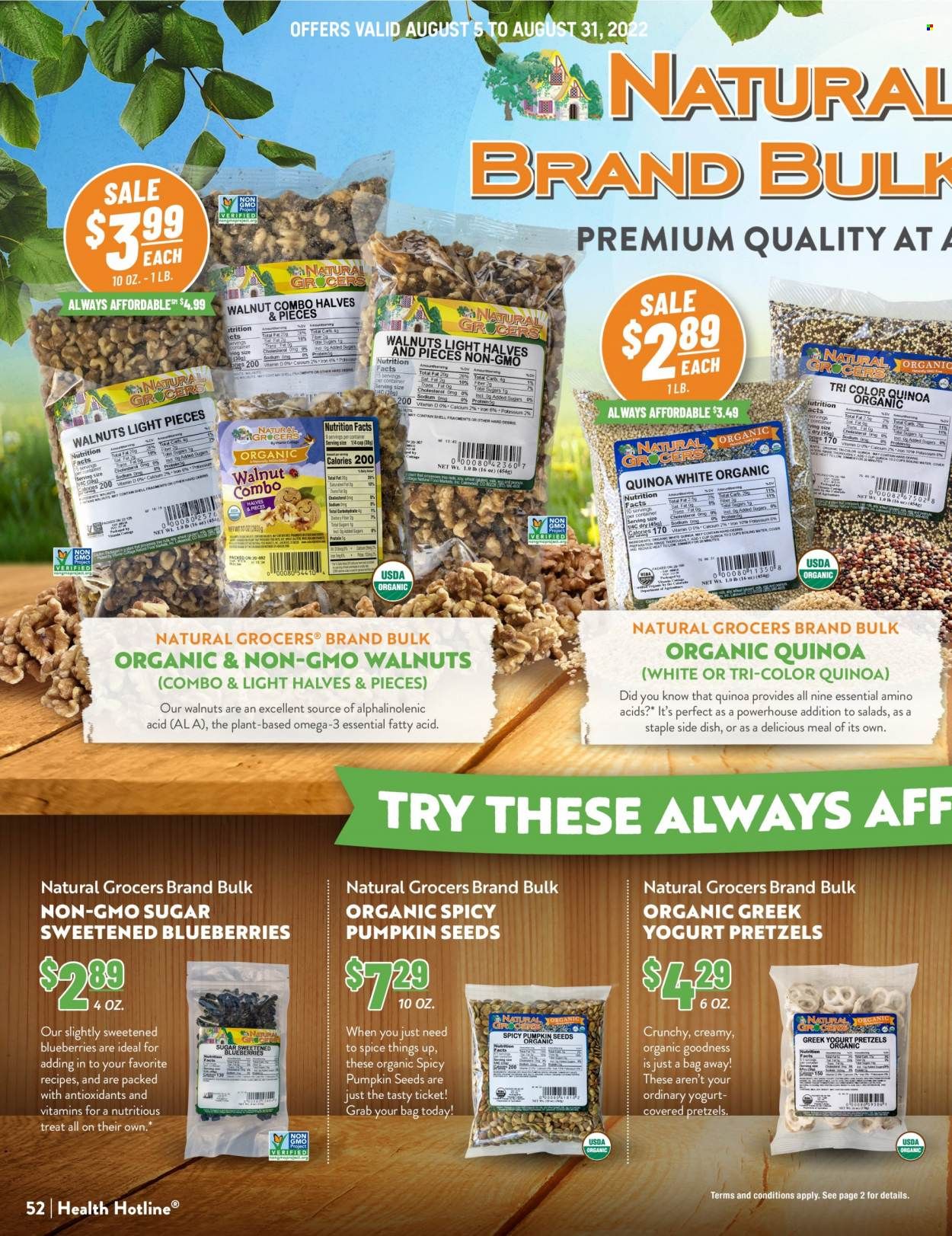 Natural Grocers Weekly Ad Flyer Specials August 5 to August 31, 2022