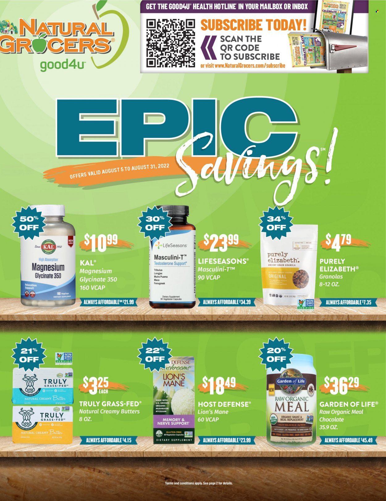 Natural Grocers Weekly Ad Flyer Specials August 5 to August 31, 2022
