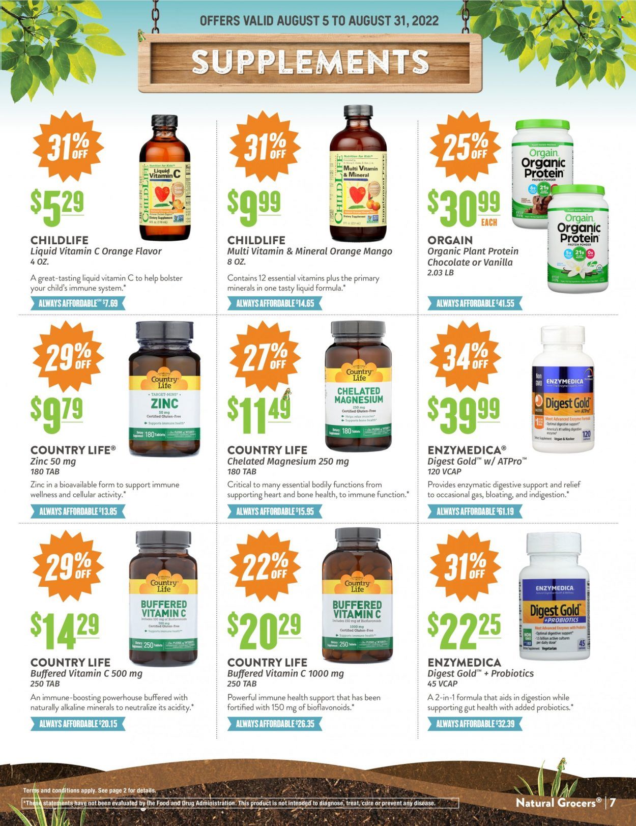 Natural Grocers Weekly Ad Flyer Specials August 5 to August 31, 2022