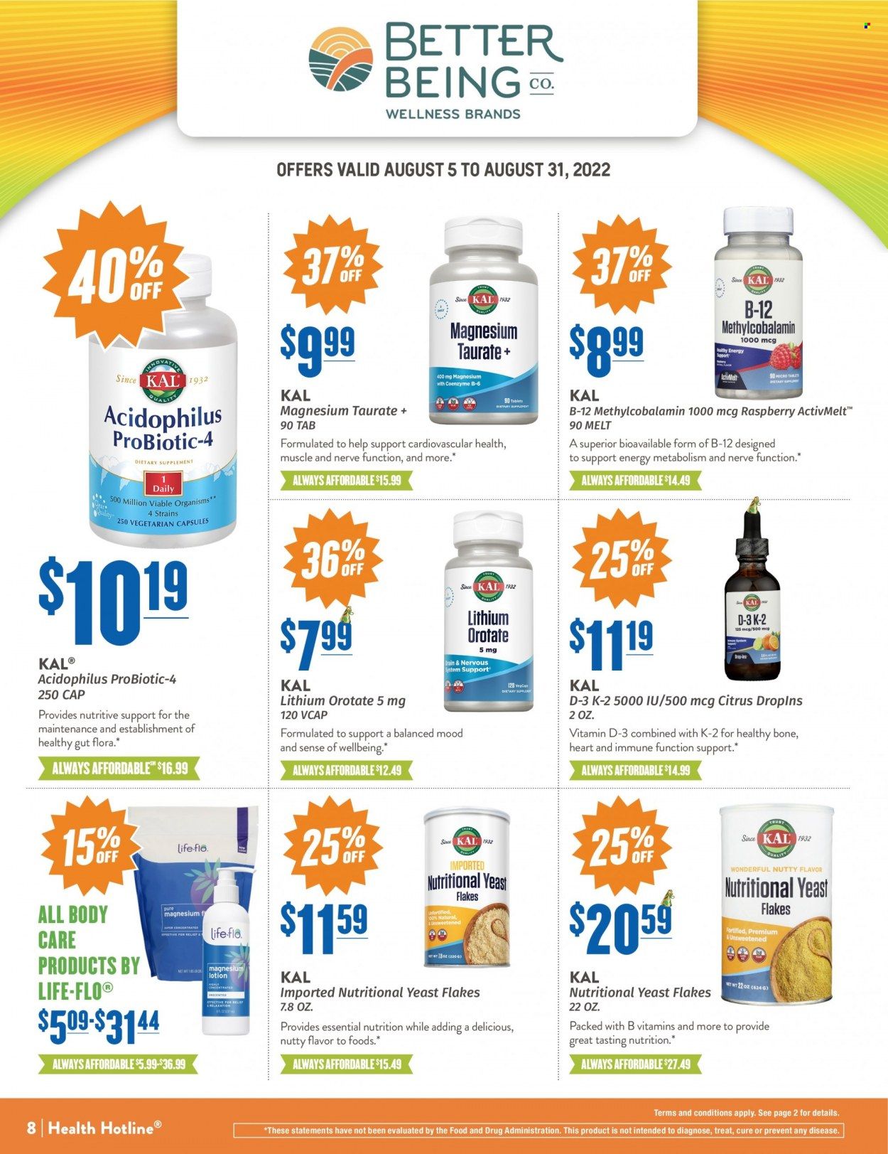 Natural Grocers Weekly Ad Flyer Specials August 5 to August 31, 2022