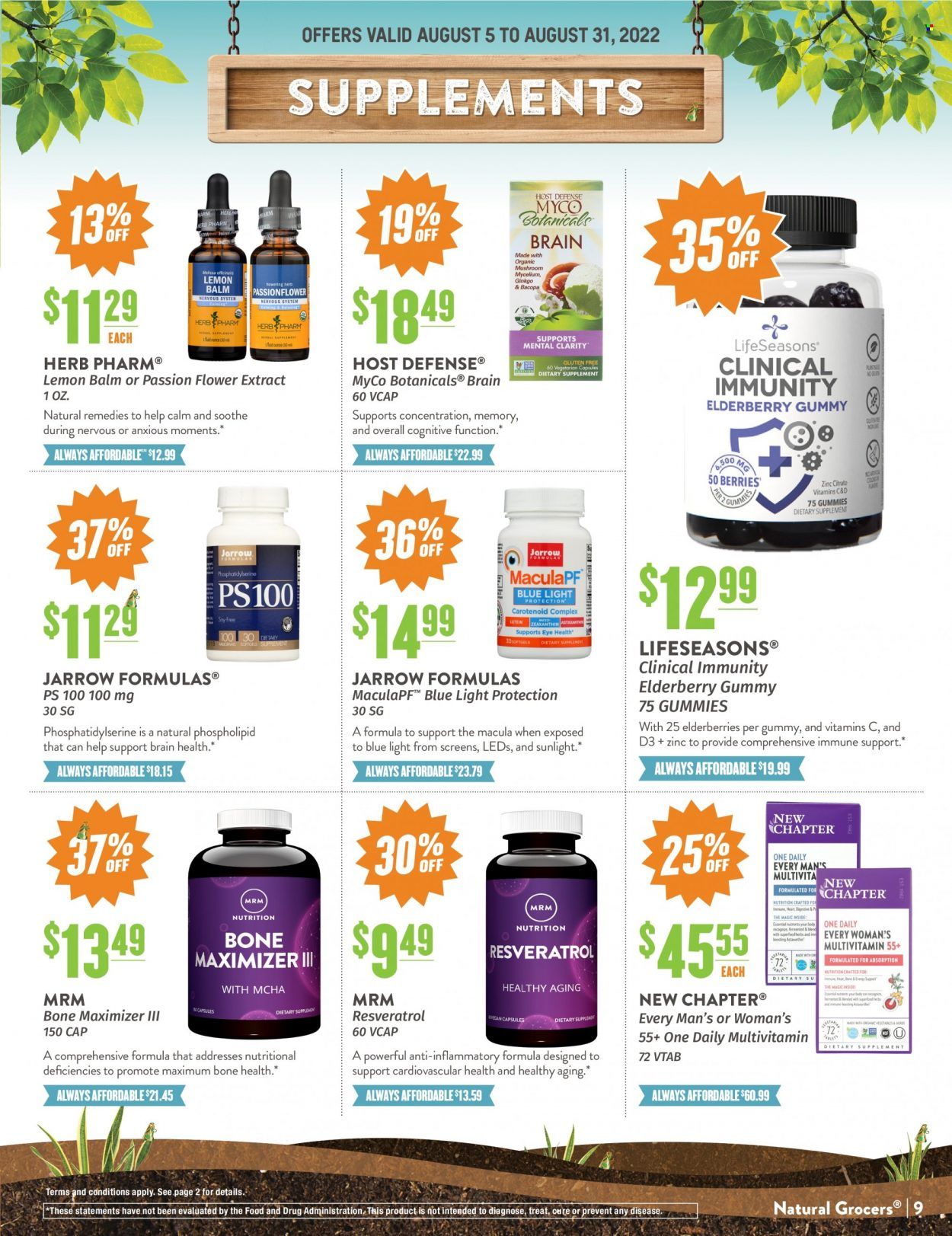 Natural Grocers Weekly Ad Flyer Specials August 5 to August 31, 2022