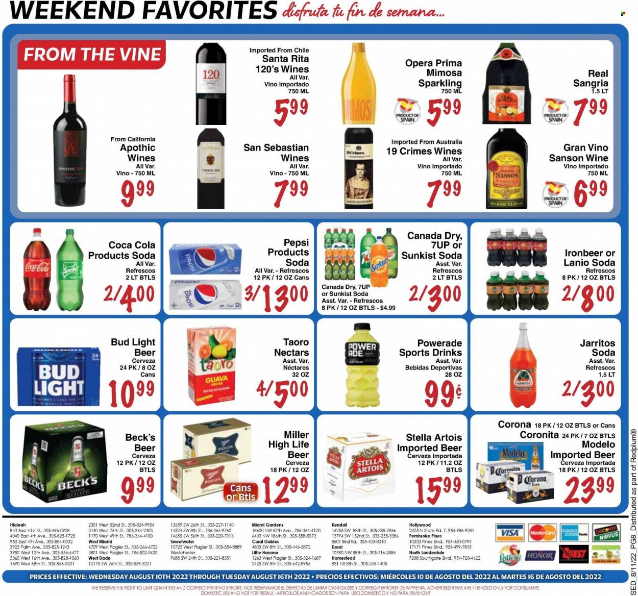 Sedano's (FL) Weekly Ad Flyer Specials August 10 to August 16, 2022