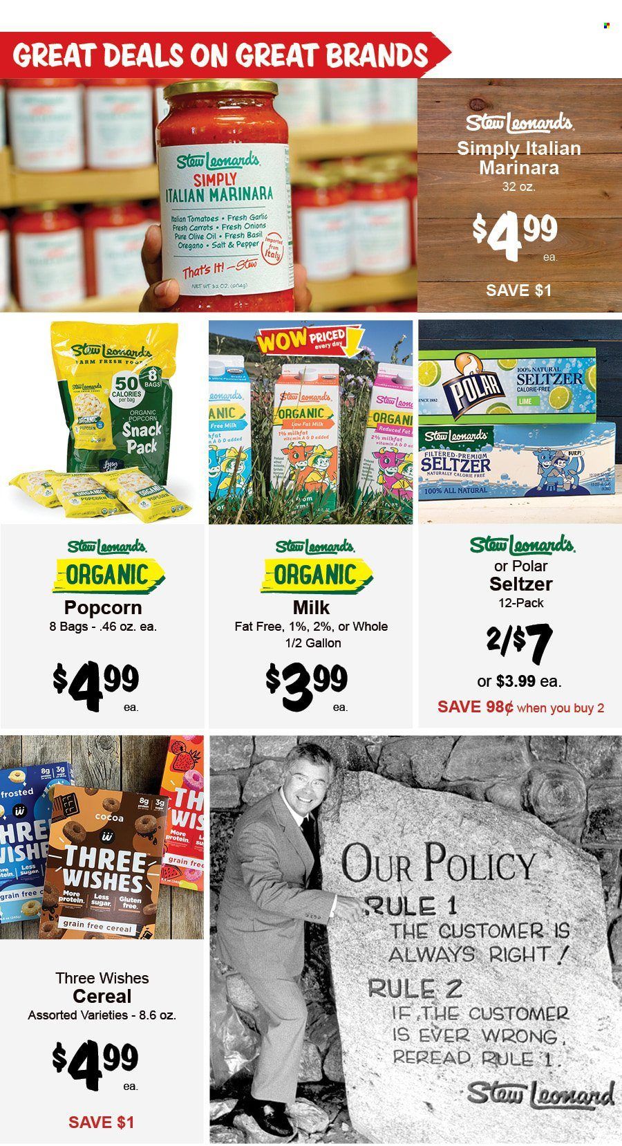 Stew Leonard's (CT, NJ, NY) Weekly Ad Flyer Specials August 10 to August 16, 2022