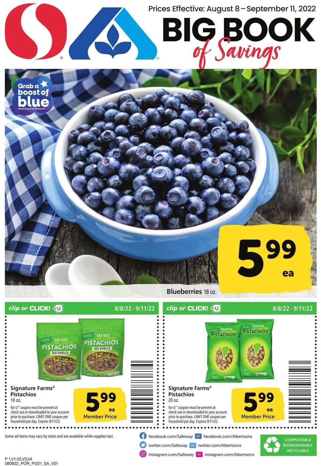 Safeway (OR) Weekly Ad Flyer Specials August 8 to September 11, 2022