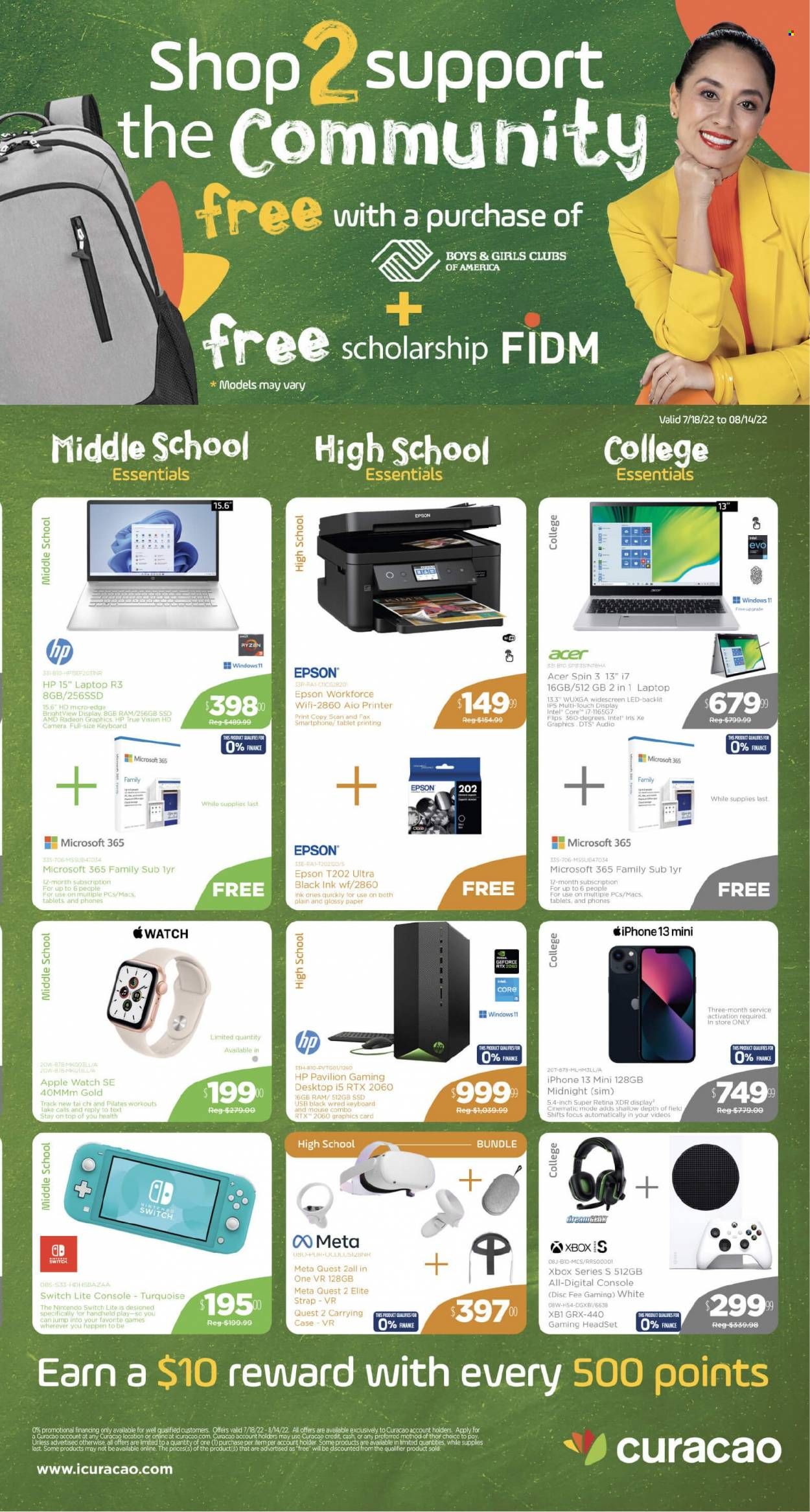 Curacao (AZ, CA, NV) Weekly Ad Flyer Specials July 18 to August 14, 2022