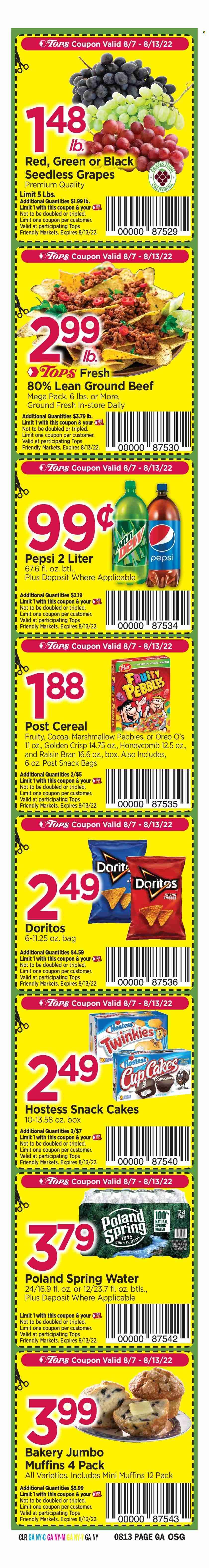 Tops Weekly Ad Flyer Specials August 7 to August 13, 2022