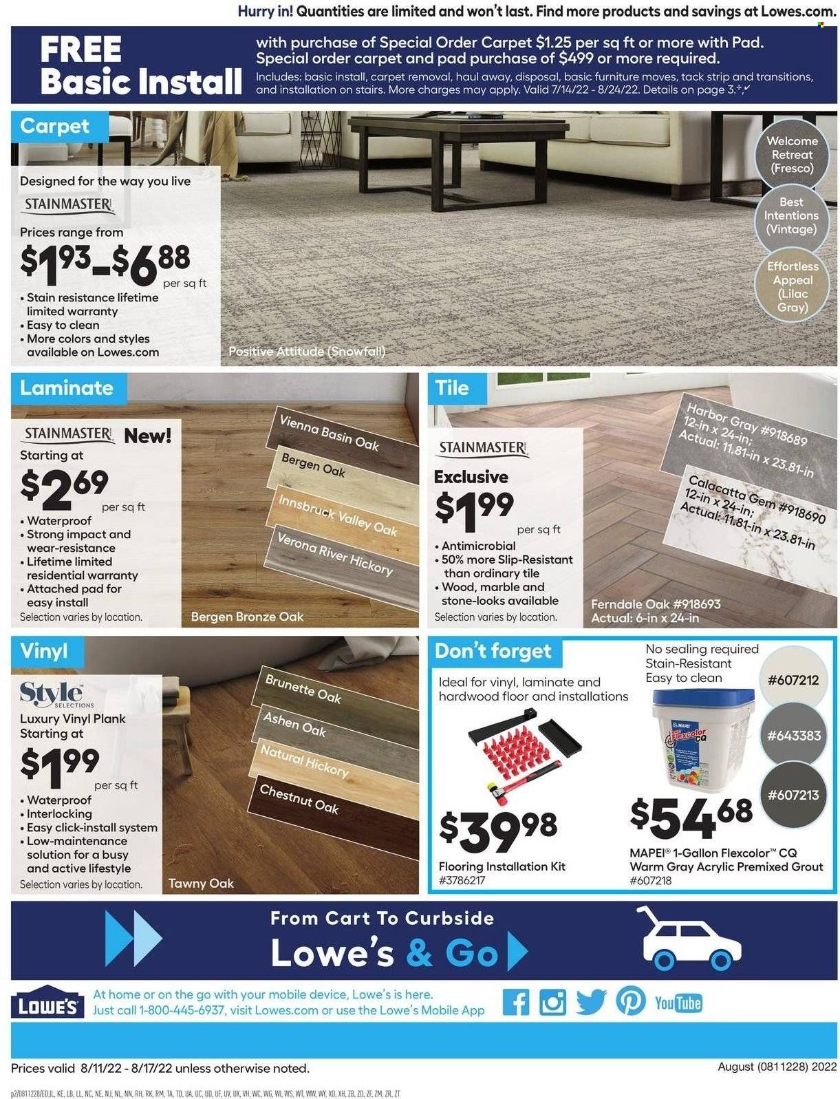 Lowe's Weekly Ad Flyer Specials August 11 to August 17, 2022