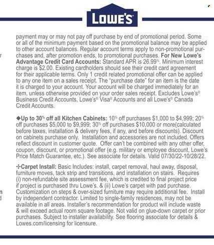 Lowe's Weekly Ad Flyer Specials August 11 to August 17, 2022
