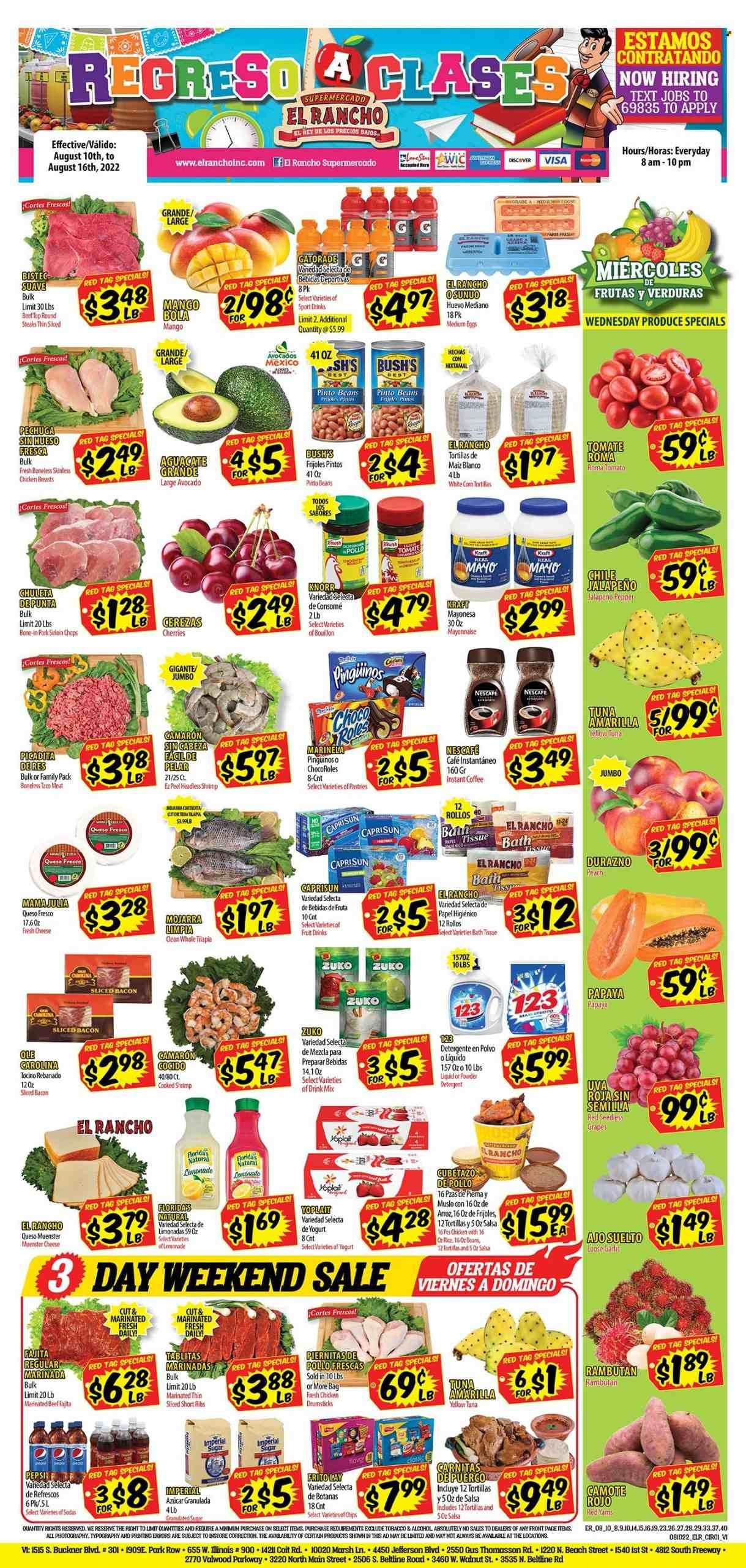 El Rancho (TX) Weekly Ad Flyer Specials August 10 to August 16, 2022