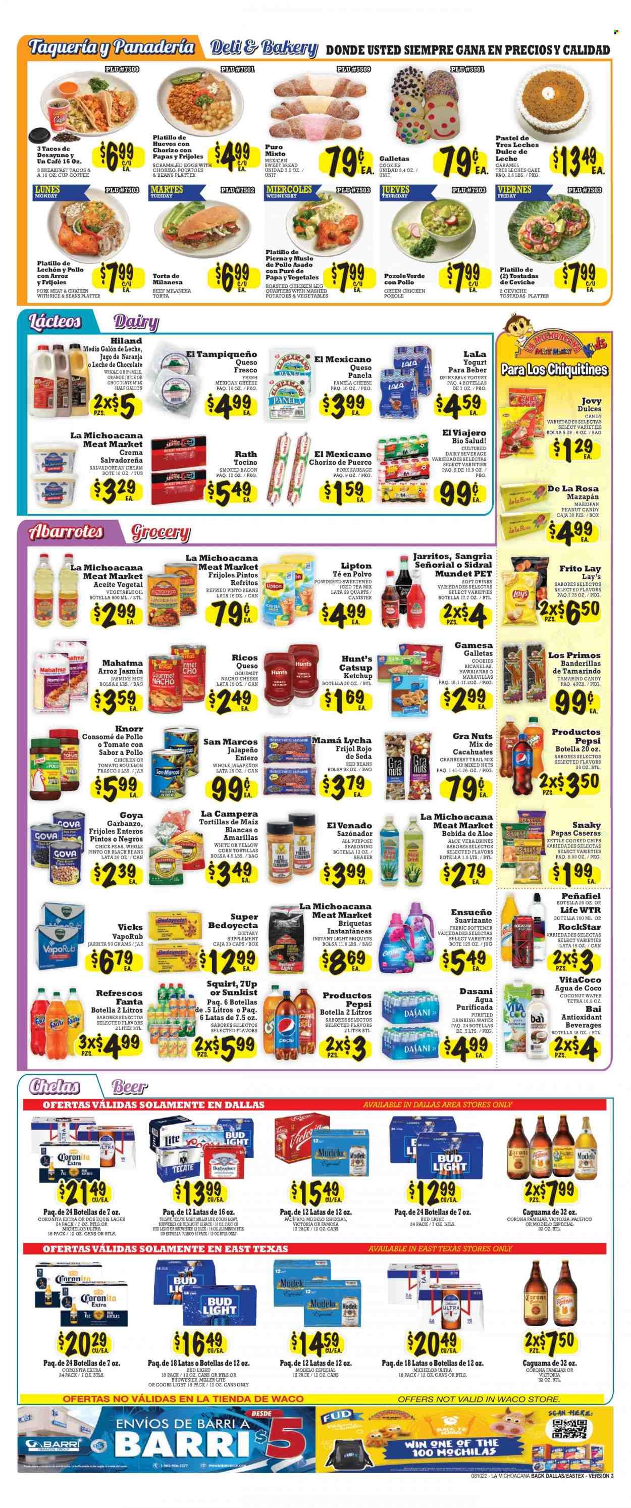 La Michoacana Meat Market (TX) Weekly Ad Flyer Specials August 10 to August 23, 2022
