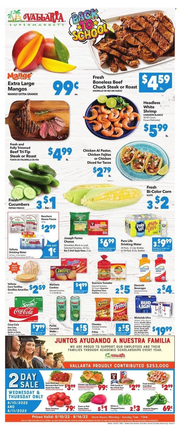 Vallarta (CA) Weekly Ad Flyer Specials August 10 to August 16, 2022
