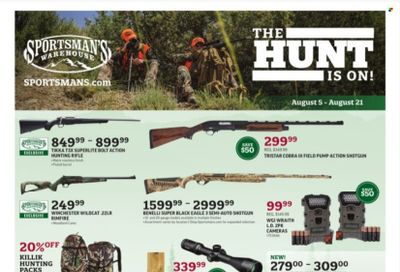 Sportsman's Warehouse Weekly Ad Flyer Specials August 5 to August 21, 2022