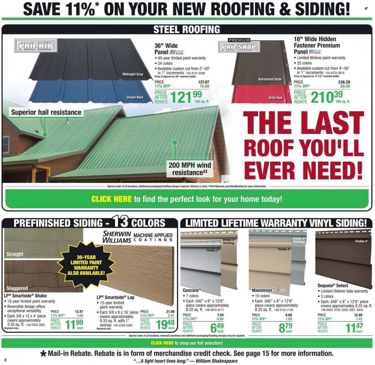 Menards Weekly Ad Flyer Specials August 11 to August 21, 2022