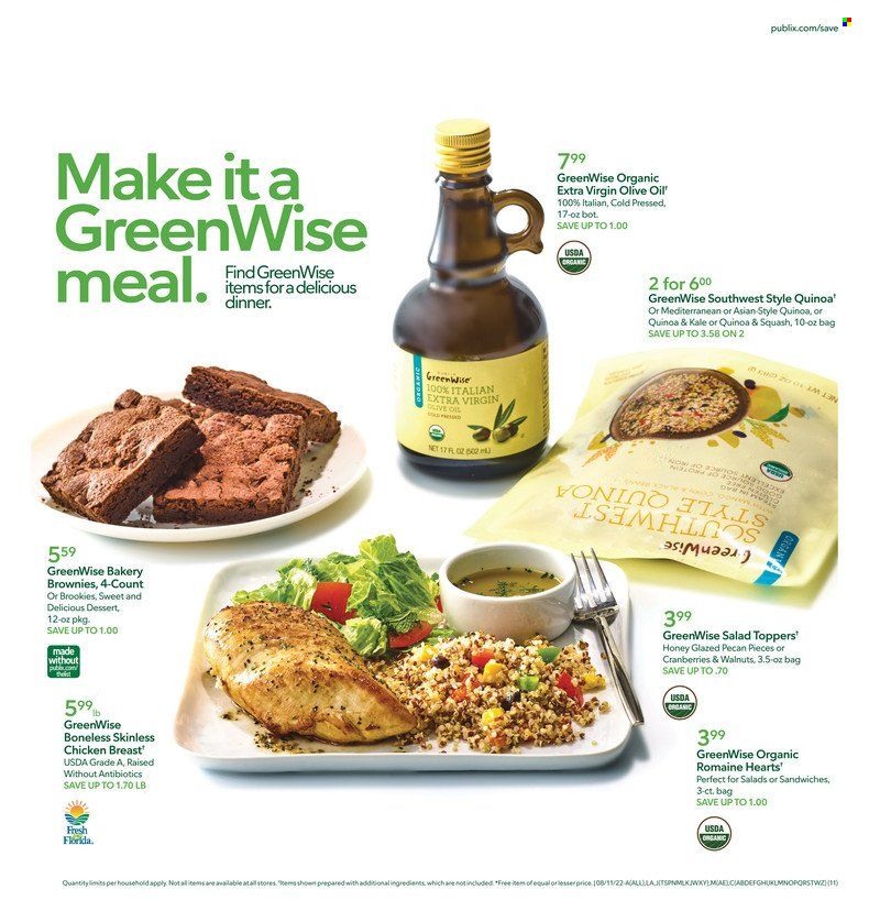 Publix (AL, FL, GA, NC, SC, TN) Weekly Ad Flyer Specials August 11 to August 17, 2022