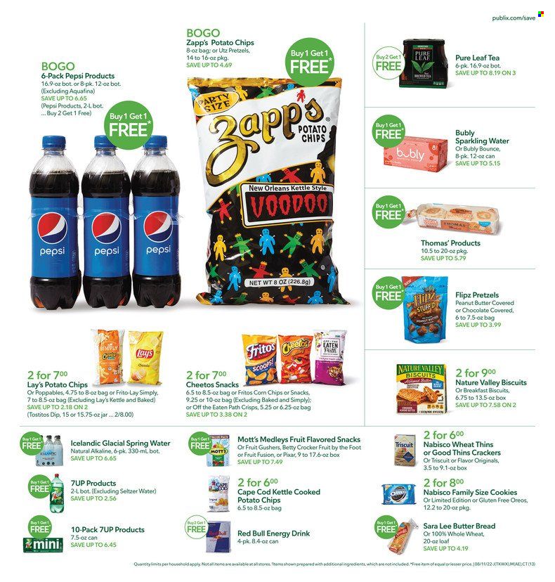 Publix (AL, FL, GA, NC, SC, TN) Weekly Ad Flyer Specials August 11 to August 17, 2022