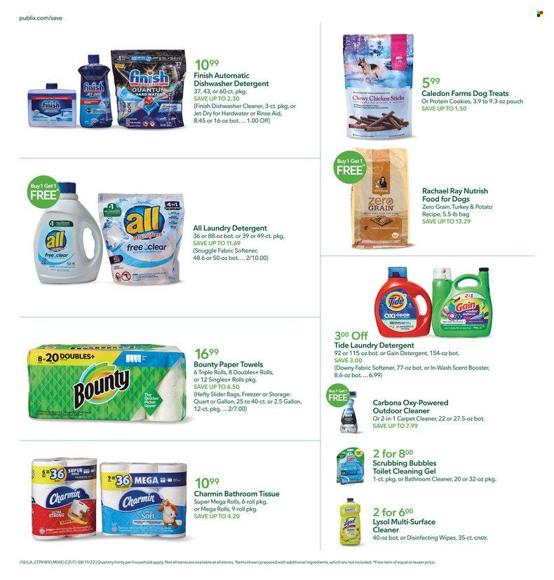 Publix (AL, FL, GA, NC, SC, TN) Weekly Ad Flyer Specials August 11 to August 17, 2022