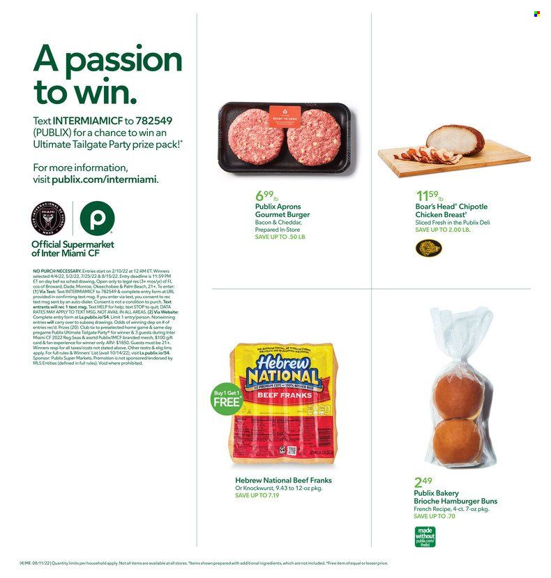 Publix (AL, FL, GA, NC, SC, TN) Weekly Ad Flyer Specials August 11 to August 17, 2022