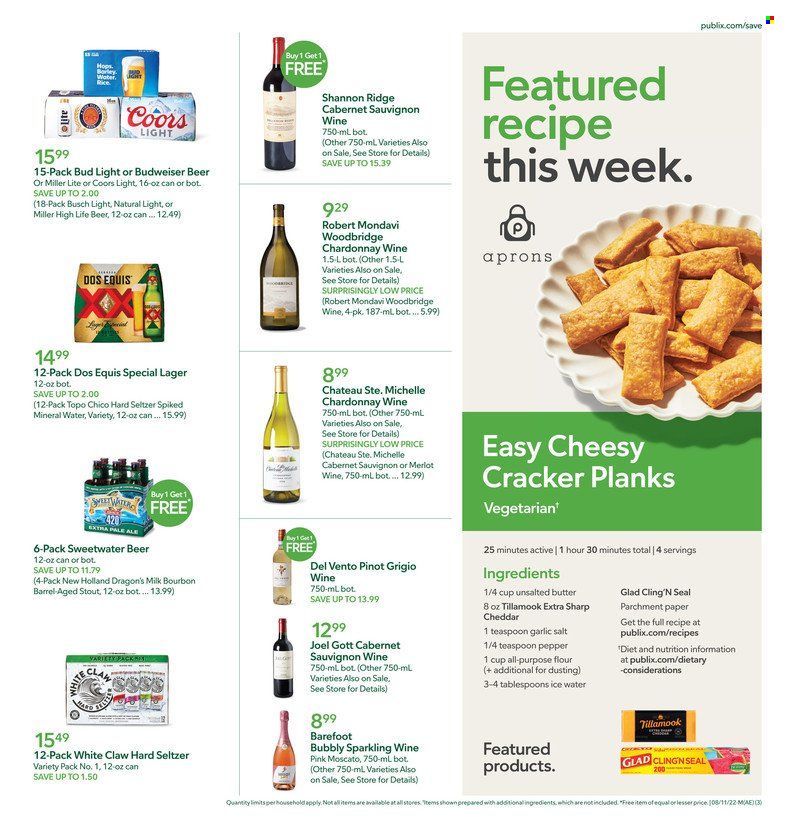 Publix (AL, FL, GA, NC, SC, TN) Weekly Ad Flyer Specials August 11 to August 17, 2022