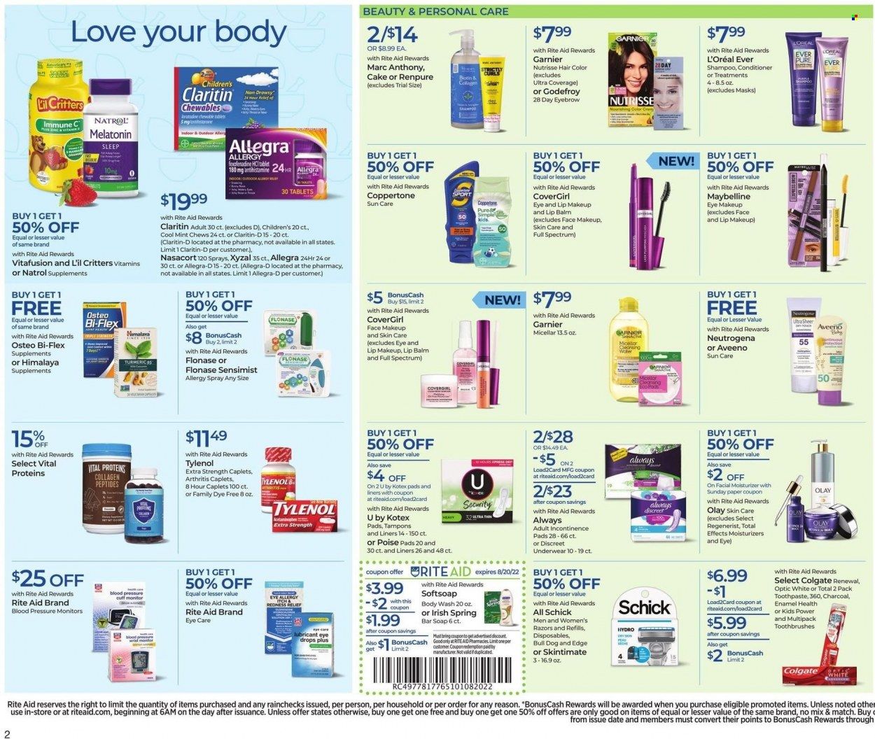 RITE AID Weekly Ad Flyer Specials August 14 to August 20, 2022