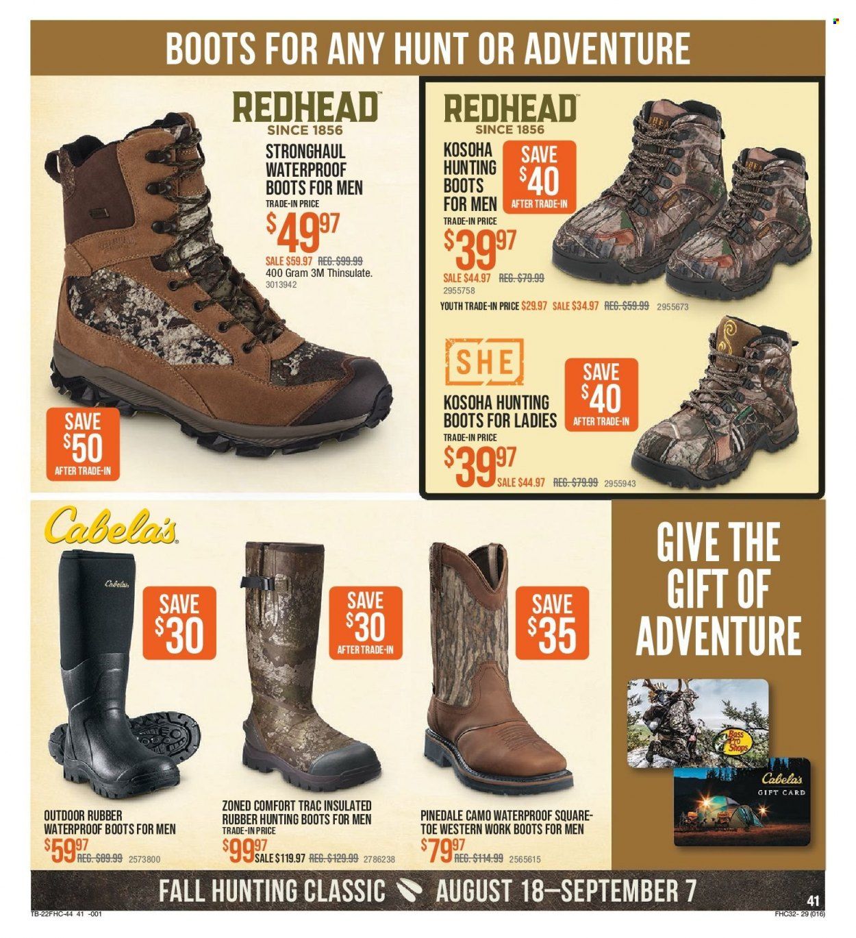 Cabela's (CT, DE, ME) Weekly Ad Flyer Specials August 18 to September 7, 2022