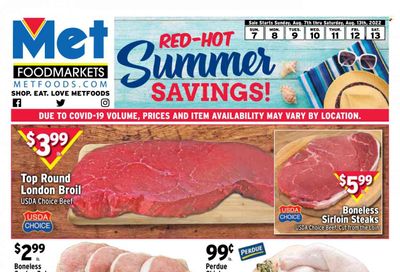 Met Foodmarkets Weekly Ad Flyer Specials August 7 to August 13, 2022