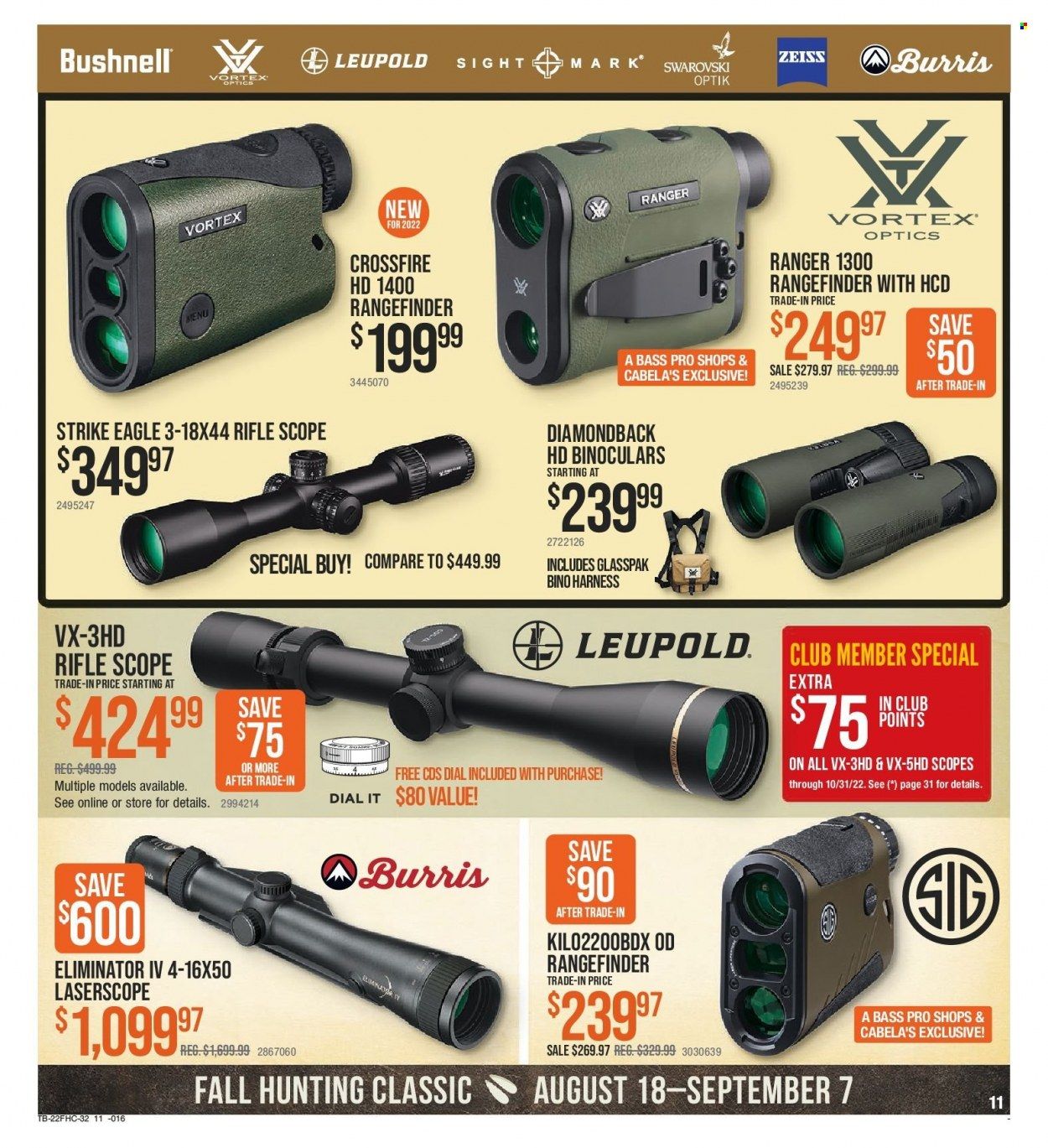 Cabela's (GA) Weekly Ad Flyer Specials August 18 to September 7, 2022