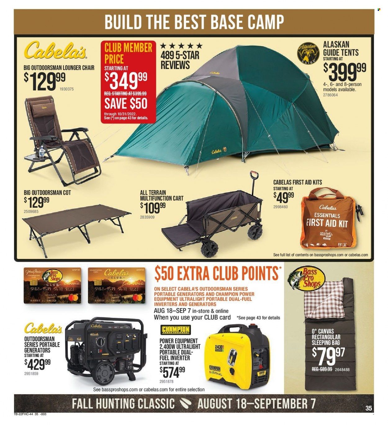 Cabela's (MA) Weekly Ad Flyer Specials August 18 to September 7, 2022