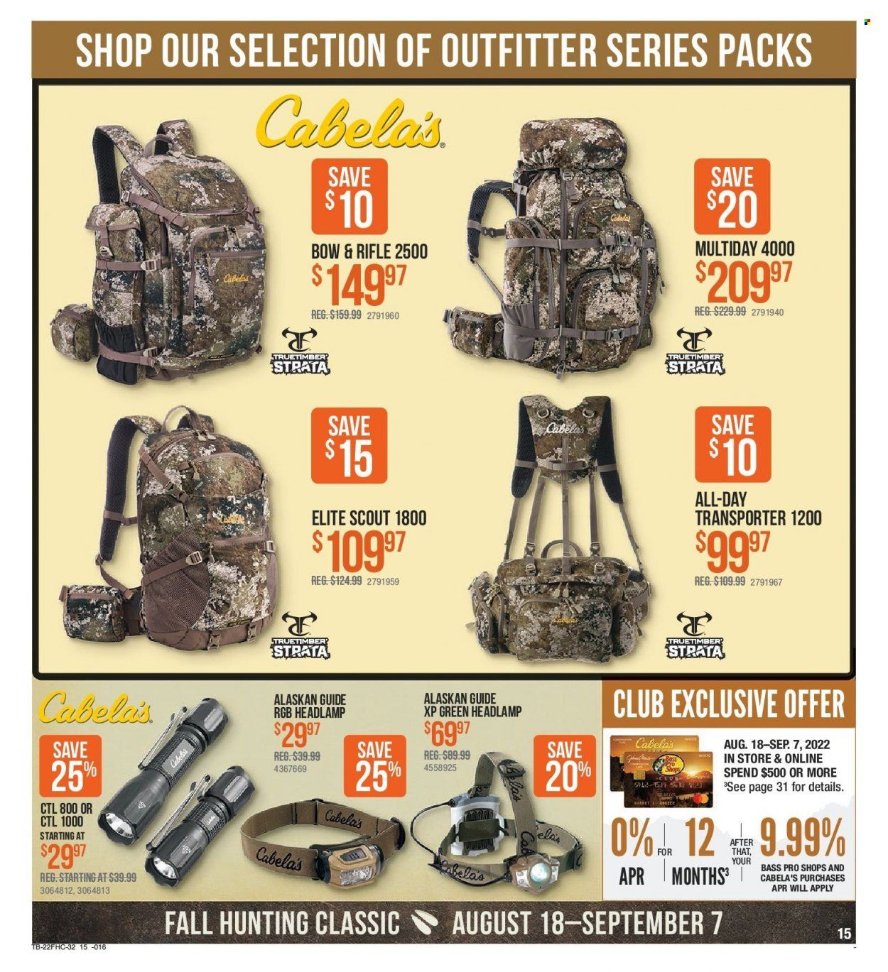 Cabela's (AK) Weekly Ad Flyer Specials August 18 to September 7, 2022
