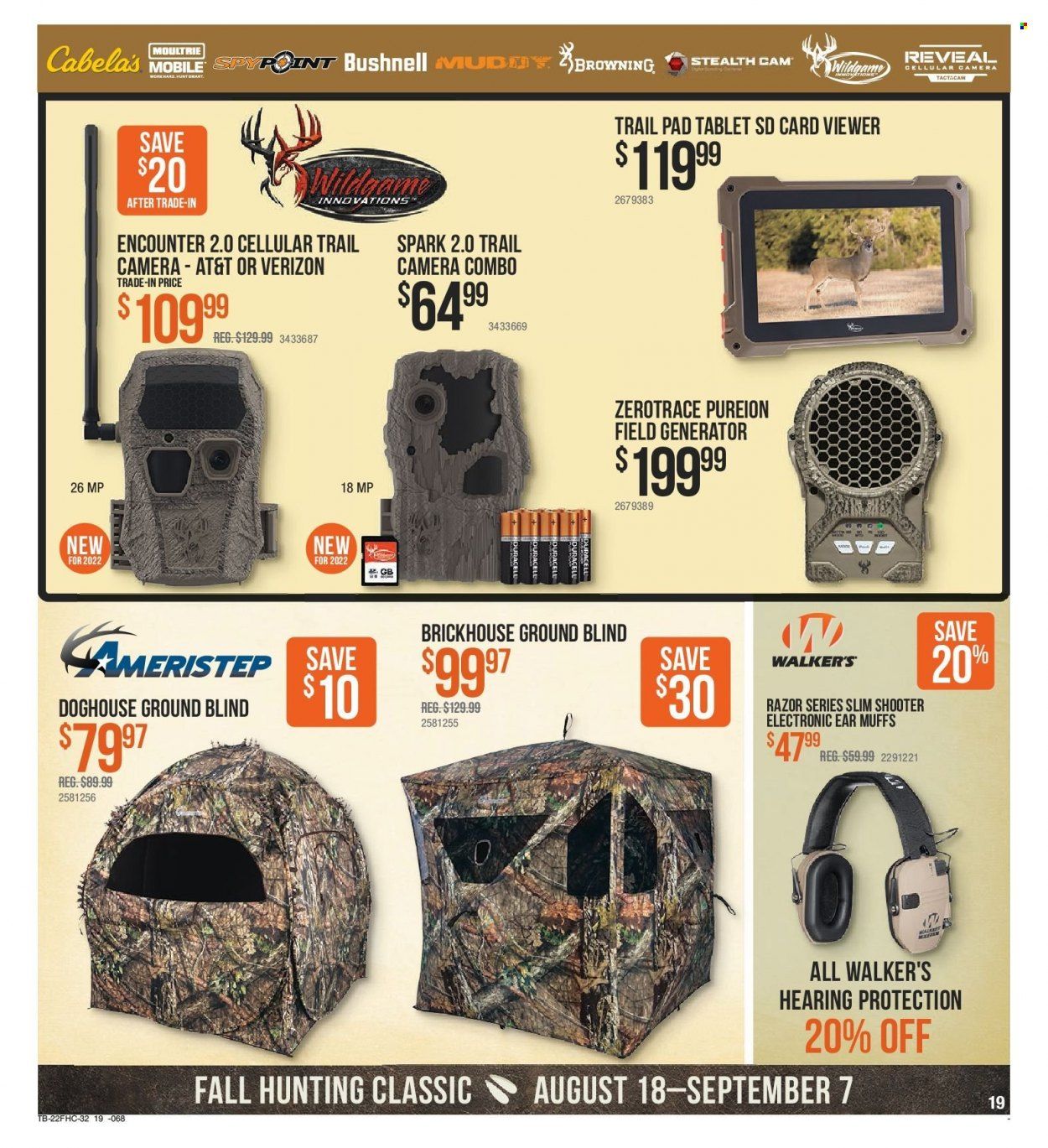Cabela's (AK) Weekly Ad Flyer Specials August 18 to September 7, 2022
