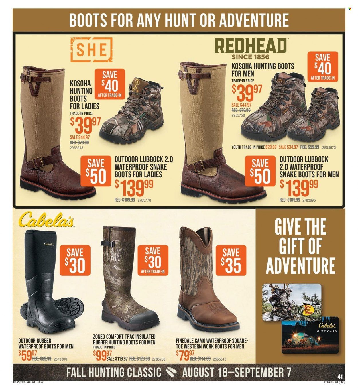 Bass Pro Shops (AL, FL, GA, LA, MS, NC, SC, TN) Weekly Ad Flyer Specials August 18 to September 7, 2022