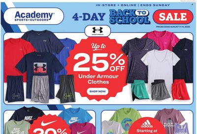 Academy Sports + Outdoors Weekly Ad Flyer Specials August 11 to August 14, 2022