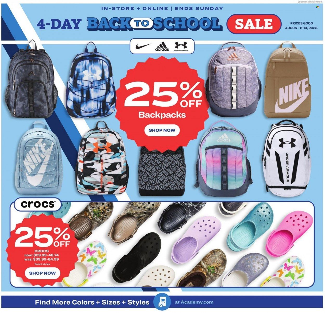 Academy Sports + Outdoors Weekly Ad Flyer Specials August 11 to August 14, 2022