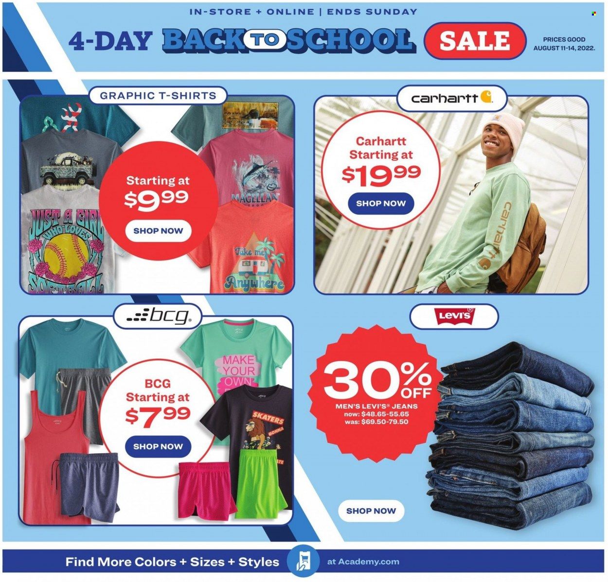 Academy Sports + Outdoors Weekly Ad Flyer Specials August 11 to August 14, 2022