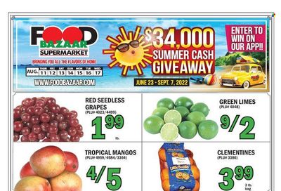 Food Bazaar (CT, NJ, NY) Weekly Ad Flyer Specials August 11 to August 17, 2022