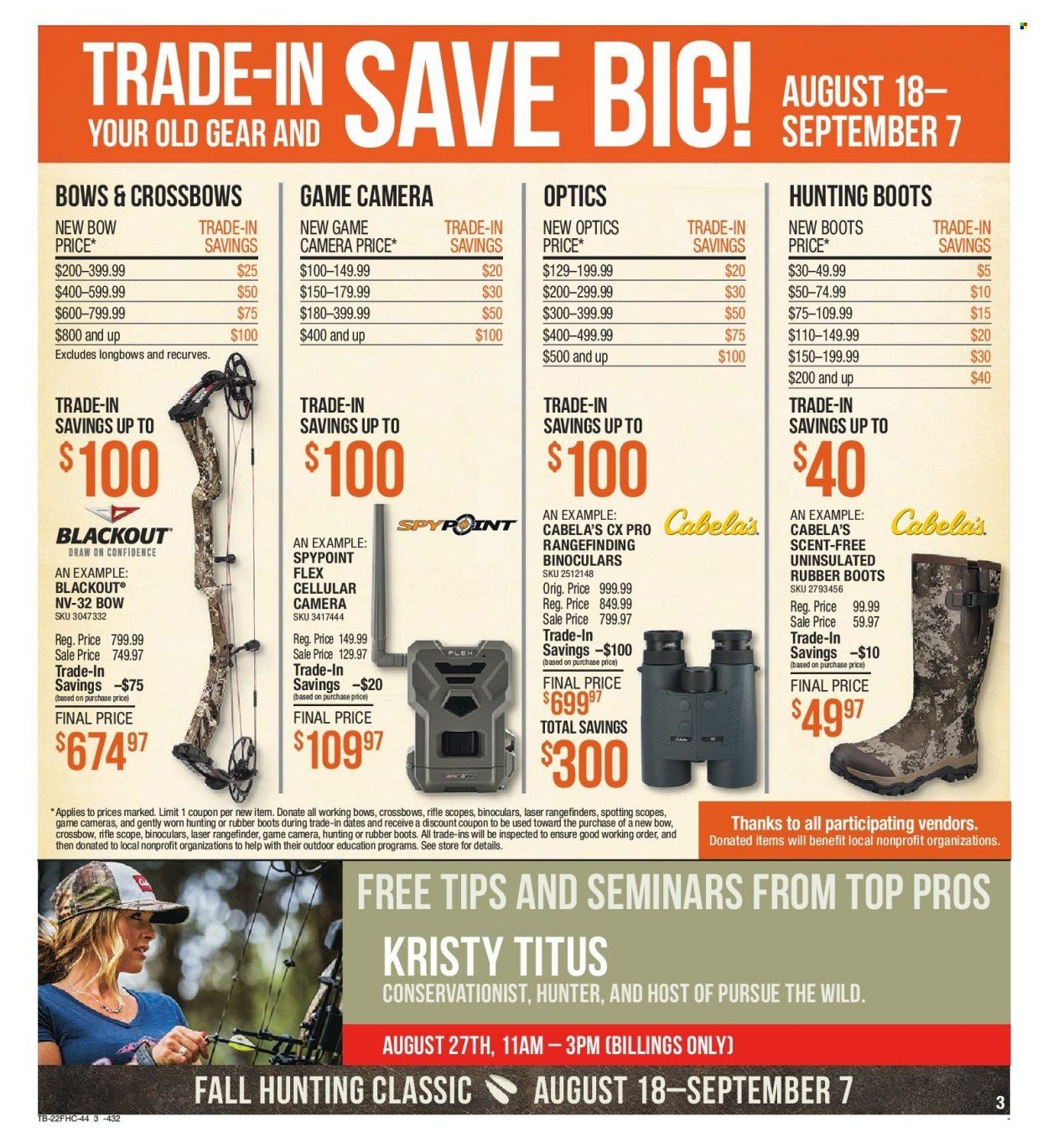 Cabela's (MT) Weekly Ad Flyer Specials August 18 to September 7, 2022