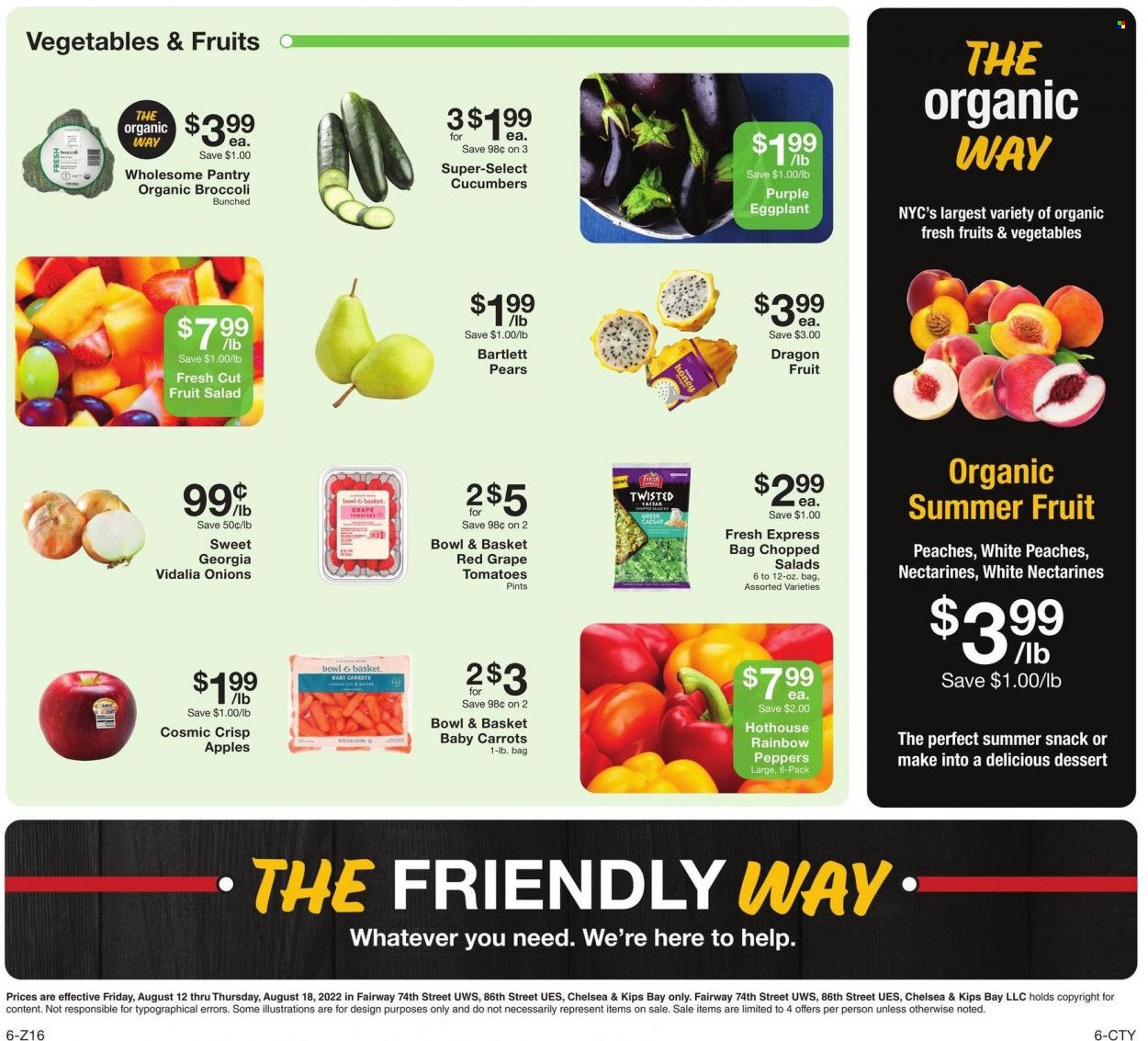 Fairway Market (CT, NJ, NY) Weekly Ad Flyer Specials August 12 to August 18, 2022